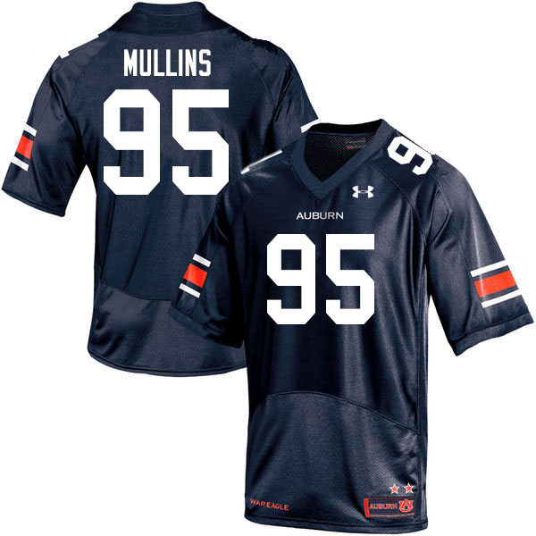 Men #95 Reece Mullins Auburn Tigers College Football Jerseys Sale-Navy